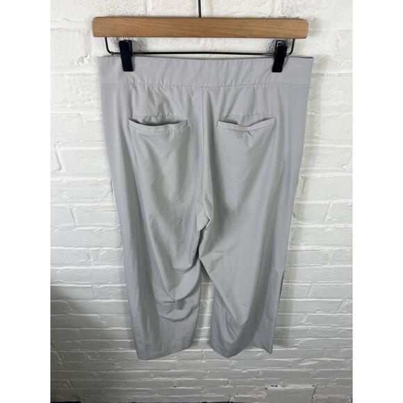Athleta Women's Tribeca Crop Wide Leg Pants in Galactic Gray Size 4 - Picture 6 of 9